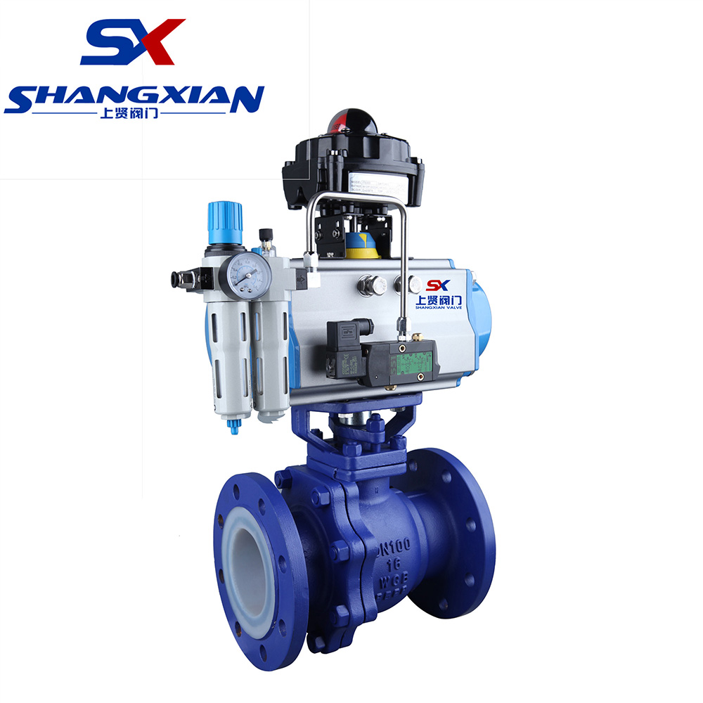 Q641F46氣動襯氟球閥 Q641F46氣動襯氟球閥