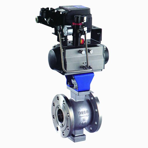 氣動V型調理球閥 氣動V型調理球閥